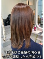 イロドリ 熊本上通り店(irodori)&nbsp;ご自宅の白髪染めで黒くなった髪色を明るくする