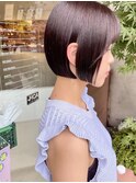 切りっぱなしボブでこなれ感