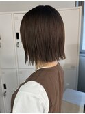 20代30代切りっぱなしボブ/縮毛矯正/切りっぱなし/外ハネボブ