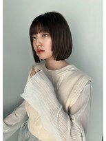 トリッカ 銀座(tricca)&nbsp;ベージュカラー/ボブ/顔まわりレイヤー/前髪/イメチェン