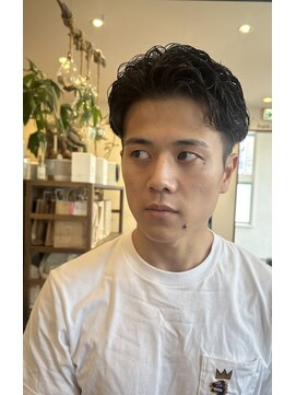 シュガー ミタケ(SUGAR mitake) ビジネスサイドパート　毛流れパーマ　ワイルドパーマ