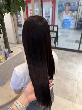 アストレアバイイーリス(ASTRAEA by Iris) 縮毛矯正 ブリーチなしピンクカラー