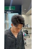 フェザーパーマパーマ/メンズ/刈り上げ/眉毛/ツイスト