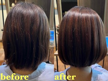ルアナ(luana.)の写真/【知多市】髪への負担が少ないオリジナルの薬剤を使用し、柔らかい自然な仕上がりの髪に