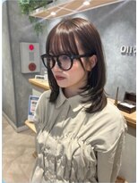 ラボヌールヘアー オリビエ 北千住店(La Bonheur hair Olivier)&nbsp;ミディアムレイヤー！オリーブベージュ透明感カラー！！