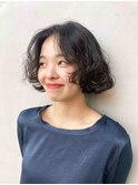 ショートパーマナチュラルパーマ癖毛風パーマボブパーマパーマ