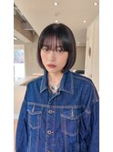 ぱつっとラインが可愛い ちょっぴりモードなボブヘア