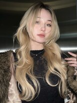 ベル 表参道Terrace(Belle)&nbsp;抜きっぱなしブリーチハイレイヤーハッシュカットロングウルフ