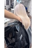 ブリーチハイライト髪質改善ダブルカラーレイヤーカット/本厚木