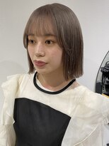 ラミエバイメルト 下北沢(lamie by melt) 花田/ボブブリーチミルクティーグレージュ下北沢韓国顔周り前髪