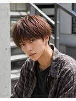 MEN's Baguz MEN'Sカット/ MEN'Sパーマ/ MEN'Sカラー 無造作束感ニュアンスパーマメンズマッシュセンターパート