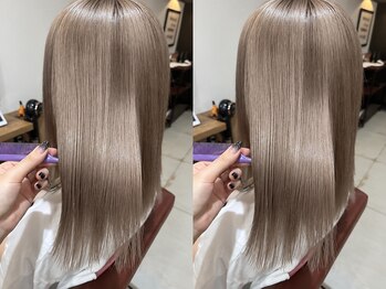 ノーム 横浜(NORM)の写真/【ダメージレス縮毛矯正】カラーと同時施術◎縮毛矯正とハイトーンカラーで新しい自分に出会う◇［横浜駅］