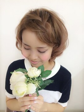 ヘアーセットサロン ピンキー(Hairset Salon Pinky) Pinky☆編み込みショートアレンジ