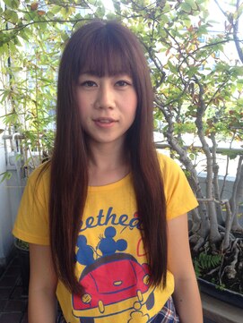 フェリシータ 緑地公園店(felicita) 暗髪ピンクブラウン＠マッシュストレートロング