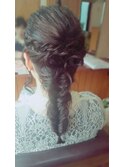 ルーズ 編み込みフィッシュボーン☆