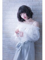 ヘアーアートシフォン 池袋西口店(Hair art chiffon)&nbsp;似合わせカットでブルージュ＆ヴェールウェーブのセミディ 川口