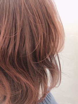 ロア インターナショナル 新宿店(LoA International) パーソナルカラー 透明感抜け感 ブリーチなし ピンクベージュ