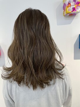 スピンヘアワークス(Spin Hair Works) ハイライト_グレージュ_ダブルカラー_