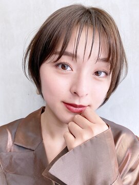 アルバム 銀座(ALBUM GINZA) ナチュラルショート_くびれヘアビタミンカラー_58548