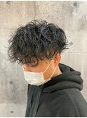 【amule hair】ゆるラフ刈り上げマッシュ×ツイストピンパーマ