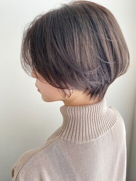 トゥーナ 表参道(tona) ハンサムショート・小顔カット・ペールベージュ・大人かわいい