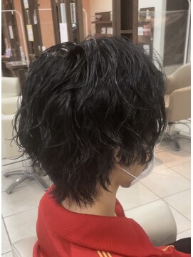 プログレス 国分寺店(PROGRESS) <大澤>波打ちミディアムウルフ　国分寺ウルフカット