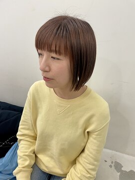 エンドリンク(endlink) ピンクベージュのナチュラルボブ