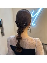 サロンドミルク 溝の口店(salon de MiLK)&nbsp;編み下ろしヘアアレンジ