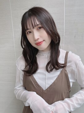 オーロ(ORO) ウェーブ前髪ありくびれミディアムヘア