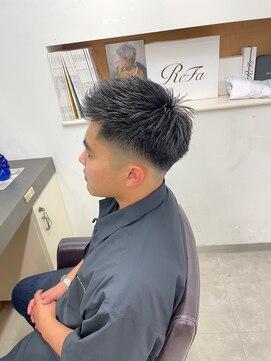 アイズ 本厚木(AIZU) アップバング　フェードカット