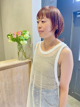 フェンヘアーアイス 中目黒(Fen.hair ici) 大人こなれヘアヘアオレンジブラウンヘルシースタイル