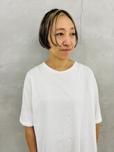 エンドリンク(endlink) フレーミングカラー×バレイヤージュショートボブ