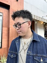 チャプター 問屋町(chapter)&nbsp;メンズショートスキンフェードツイストパーマアップバング