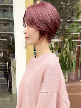 コンビネーション(combination) ショートカット 大人可愛いひし形ショートボブ 20代30代40代50代