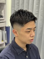 リバティシェアバーバー 銀座2nd(LIBERTY SHARE BARBER)&nbsp;【王道】スキンフェード×コテパーマ