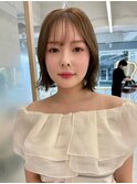 レイヤー/ネビージュ/韓国ヘア/イメチェン/縮毛矯正/中野/