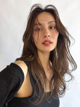 シェル 津山の手店(shel) 大人美人艶カラーベージュ小顔カット透明感レイヤーくびれヘア