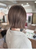 切りっぱなしボブ/ブランジュカラー