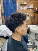 スパイキーショート×ツイストパーマ
