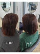 ビーヒアナウ N゜03 金沢駅西店(BE HERE NOW) 大人女性/縮毛矯正/エイジング縮毛矯正/30代40代50代/ボブ