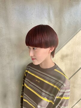 アンスリウム(anthurium) 【マッシュショート/ブリーチ無しダブルカラー/stylist小林】