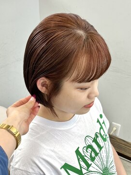 ヘアー アイス 御器所本店(HAIR ICI) 20代30代40代大人可愛いオレンジブラウン髪質改善トリートメント