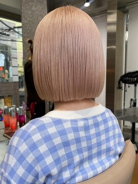 カラースタンド(COLOR STAND) ヘーゼルベージュカラーケアブリーチ佐賀ヘーゼルグレージュボブ