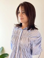 アン アイズ(ann EYES)&nbsp;くびれミディー/上品艶カラー/大人レイヤーカット/水素カラー