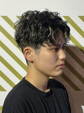 ビジネス爽やかソフトモスペインカール＋ハイライト