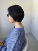 大人可愛い20代30代40代◎似合わせカットダークアッシュショート