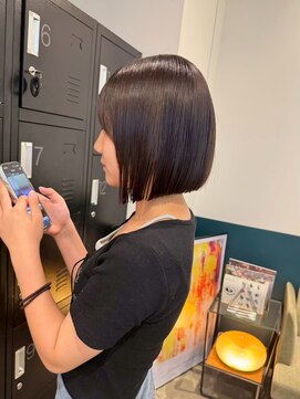 ヘアーブレイス(hair brace) 千葉駅/着物ヘア/大人ガーリー/ダークアッシュ/似合わせカット