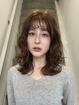クロト(Clotho) レイヤーミディアム×ベージュカラー×スパイラルパーマ