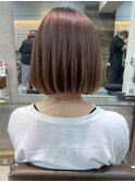 似合わせ前下がりボブ 艶ベージュM20260406