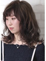 プレッティ フォー ヘア(PRETTY FOR HAIR)&nbsp;レイヤー×ゆるふわバング